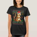 T-shirt Joli Leopard Gecko Santa Hat Laid Christmas<br><div class="desc">Joli Leopard Gecko Santa Hat Vilain Chandail de Noël Xmas Pjs 1</div>