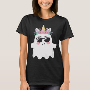 T-shirt Joli licorne Halloween Boonicorn fantôme fille