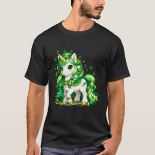 T-shirt Joli licorne St Patrick 2019 jour chanceux trèfle