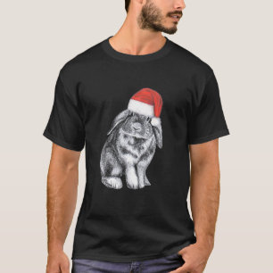T-shirt Joli Lop Grotte Gagné Lapin À Noël Chapeau De P