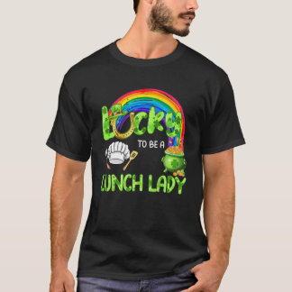 T-shirt Joli Lucky D'Être Un Déjeuner Lady Rainbow Happy S