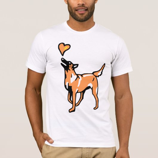T-shirt joli malinois (Devant)