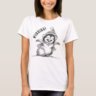 T-shirt Joli manchot de Noël gagnant de la guerre tarifair