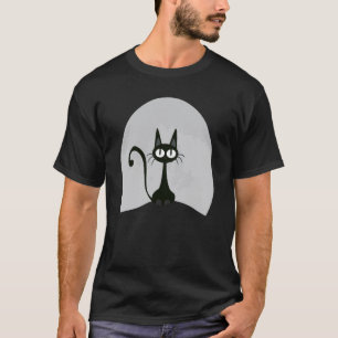 T-shirt Joli MEAW Kitty Moon Chat câlin pour chat