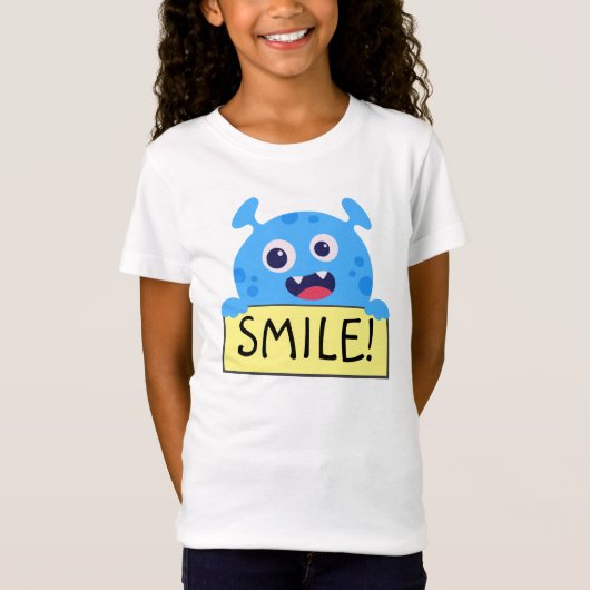 T-Shirt Joli Monster Buddy Blue (Devant)