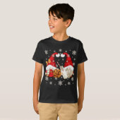 T-shirt Joli Motif Amateur De Noël Avec Lait Père Noël Et  (Devant entier)