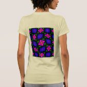 T-shirt Joli Motif de fleurs roses (Dos)