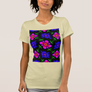 T-shirt Joli Motif de fleurs roses