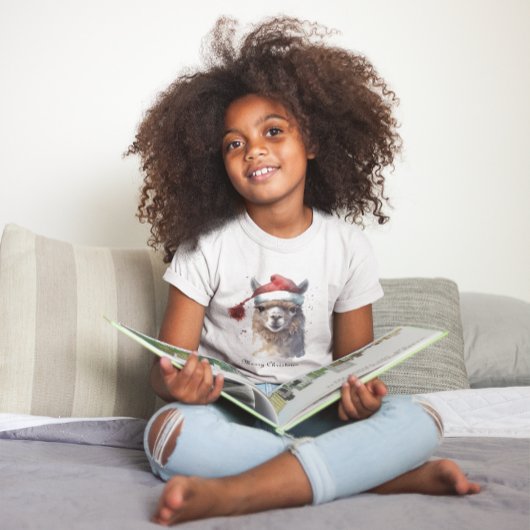 T-Shirt Joli Noël Alpaca, coutume