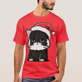 T-shirt Joli Noël Chat Cadeau Drôle Chat Noël 2