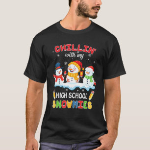 T-shirt Joli Noël Chillin' Avec Mon Lycée Snowmi