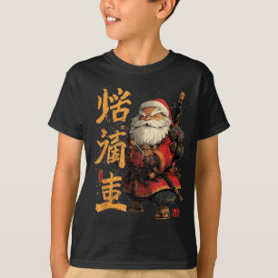T-shirt Joli Noël japonais Santa asiatique