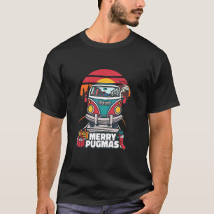 T-shirt Joli Noël Pug Férié