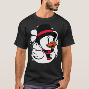 T-shirt Joli Noël Snowman Rubber Ducky