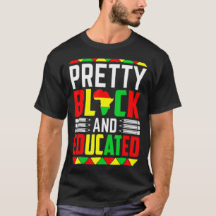 T-shirt Joli Noir Éduqué Je Suis Noir Histoire Mois Wom