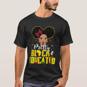 T-shirt Joli Noir Et Éduqué Je Suis L'Africain Fort