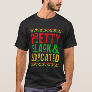 T-shirt Joli Noir et instruit Noir Histoire Mois Outf