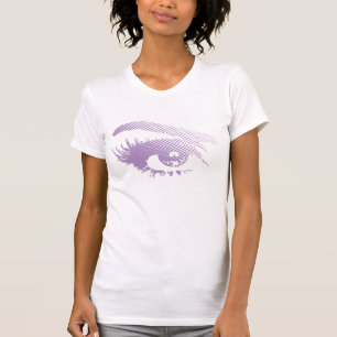 T-shirt Joli oeil élégant du pourpre Image-Violet de fem