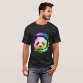 T-shirt Joli panda de l'espace (Devant entier)