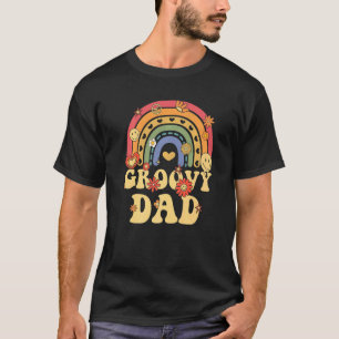 T-shirt Joli papa Super Retro Super Arc-en-ciel