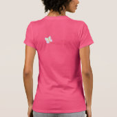T-shirt Joli papillon Art Abstrait à porter (Dos)