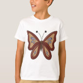 T-shirt Joli Papillon Marron (Devant)