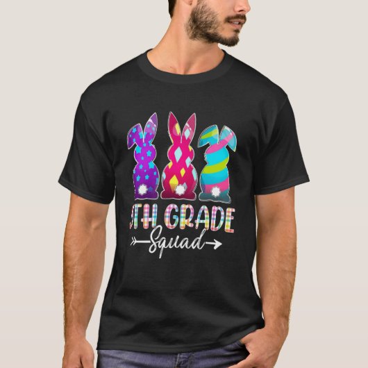 T-shirt Joli Pâques 5ème Classe Squad Trois Bunny Est (Devant)