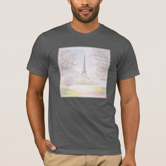 T-shirt Joli Paris aux pastels (Devant)