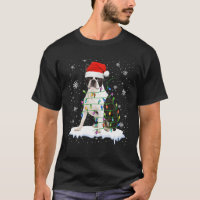 Joli Père Noël Boston Terrier Light Xmas Tree En N