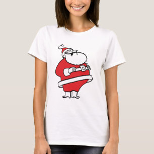 T-shirt Joli Père Noël de dessin animé riant Ho Ho Ho