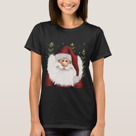 T-shirt Joli Père Noël Joyeux Joyeux Noël (Devant)