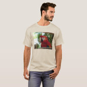 T-shirt Joli perroquet rouge (Devant entier)
