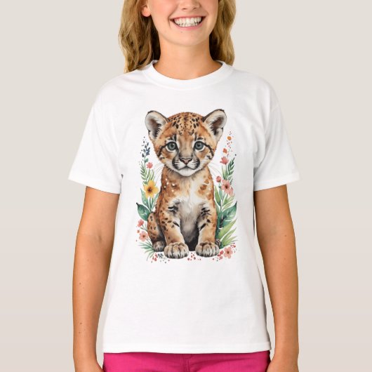 T-shirt Joli petit bobcat (Devant)