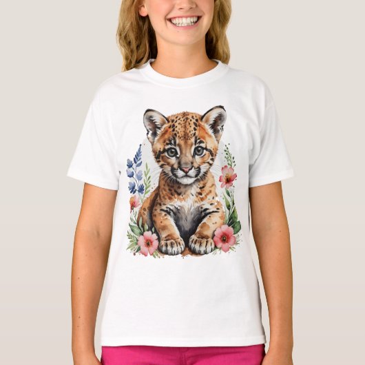 T-shirt Joli petit bobcat (Devant)