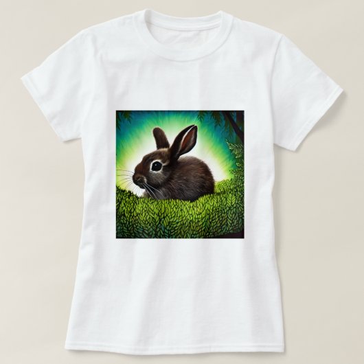 T-shirt Joli petit livre d'histoires Bunny (Design devant)
