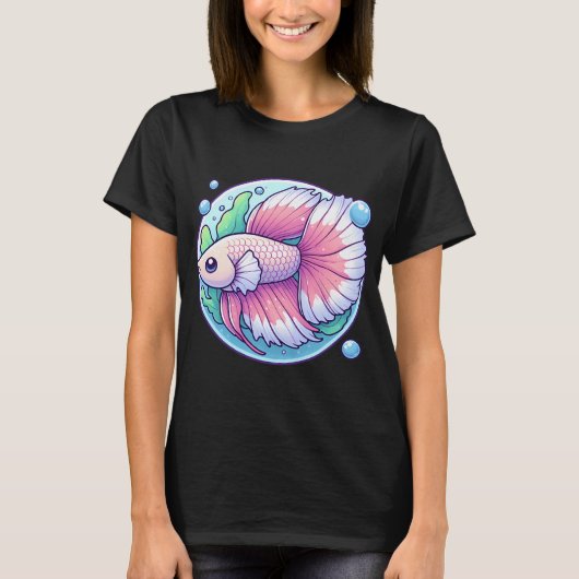 T-shirt Joli poisson Betta (Devant)