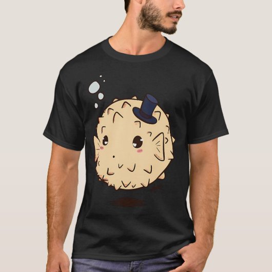 T-shirt Joli poisson-globe (Devant)