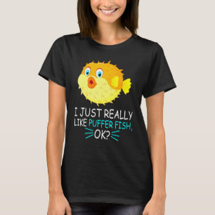 T-shirt Joli Poisson-Globe Je Vais Simplemente Dire Que J'