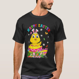 T-shirt Joli poulet dans les œufs de Pâques Joyeuse journé
