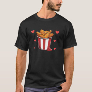 T-shirt Joli poulet frit Saint Valentin Poulet frit Il