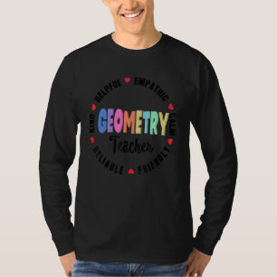 T-shirt Joli professeur de mathématiques enseignant la géo