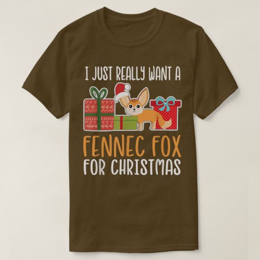 T-shirt Joli propriétaire Fennec Fo Fennec Fo Je veux une (Design devant)