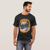 T-shirt Joli pug (Devant entier)
