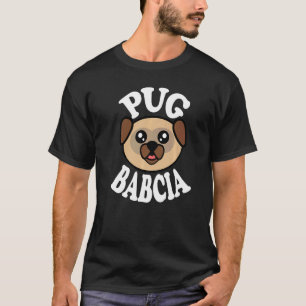 T-shirt Joli Pug Babcia