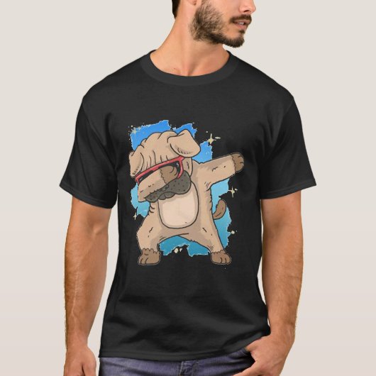 T-shirt Joli Pug qui Dab (Devant)