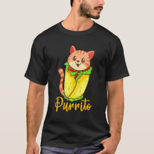 T-shirt Joli Purrito Burrito Chat Mexicain Cinco De Mayo