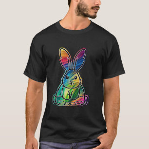 T-shirt Joli Rainbow Kawaii Rabbit pour les amoureux des a