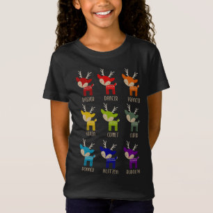T-Shirt Joli Rainbow Reindeer Tacky Noël