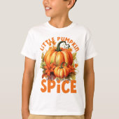 T-shirt Joli Rétro Thanksgiving Little Citrouille Fall Kid (Devant)