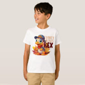 T-shirt Joli Rétro Thanksgiving "Turkey Taurus Rex" (Devant entier)